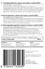 Acetyl L-cysteïne (NAC) label