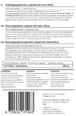 Lion's Mane label