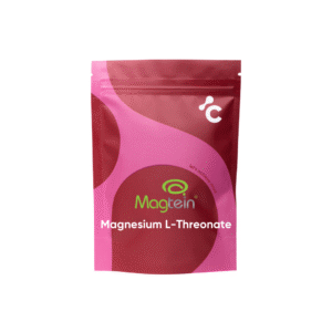 Front view of Cerebra’s Magnesium L Threonate capsules in a green and lime packaging for energy support