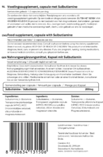 Sulbutiamine label