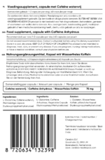 Caffeine Anhydrous label