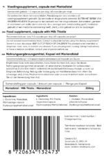 Milk Thistle label
