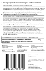Astragalus Extract label