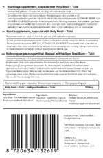 Holy Basil - Tulsi label
