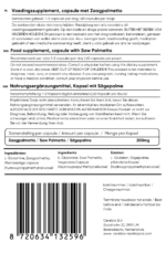 Saw Palmetto label