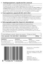 Sint John's Wort label