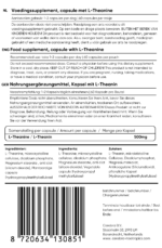 L-Theanine label 500mg