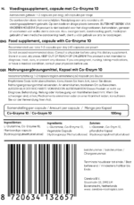Co-Enzyme 10 label